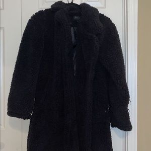 Black Fluffy Coat